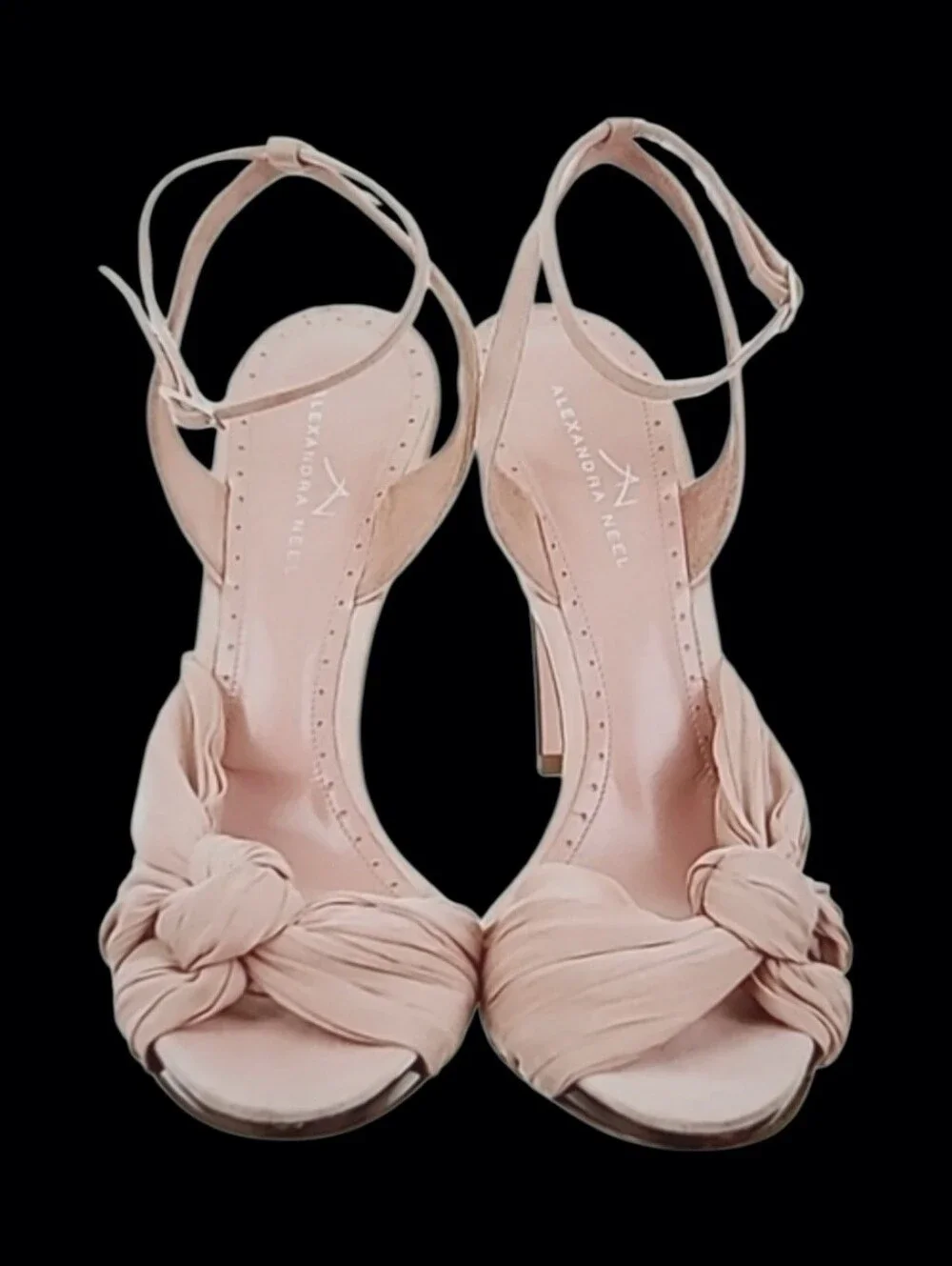 Alexandra Neel Pleated Chiffon Sandals - Size: 10 | IT 40 -